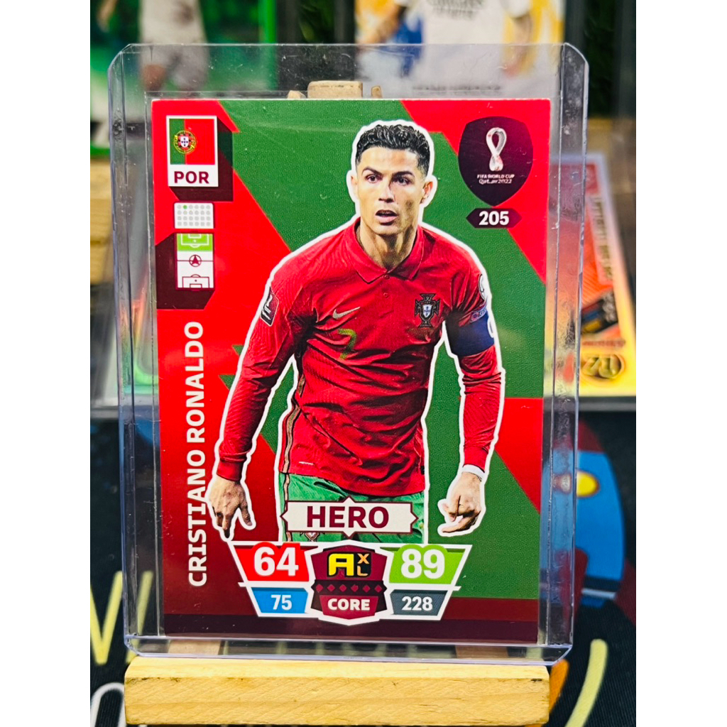 Cristiano Ronaldo Portugal Hero Panini Road to WC 2022 การ์ดฟุตบอล