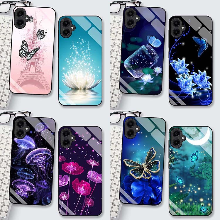 เคส SAMSUNG GALAXY A07 ด้านหลังกระจกนิรภัยเงา คุณภาพสูงล่าสุด