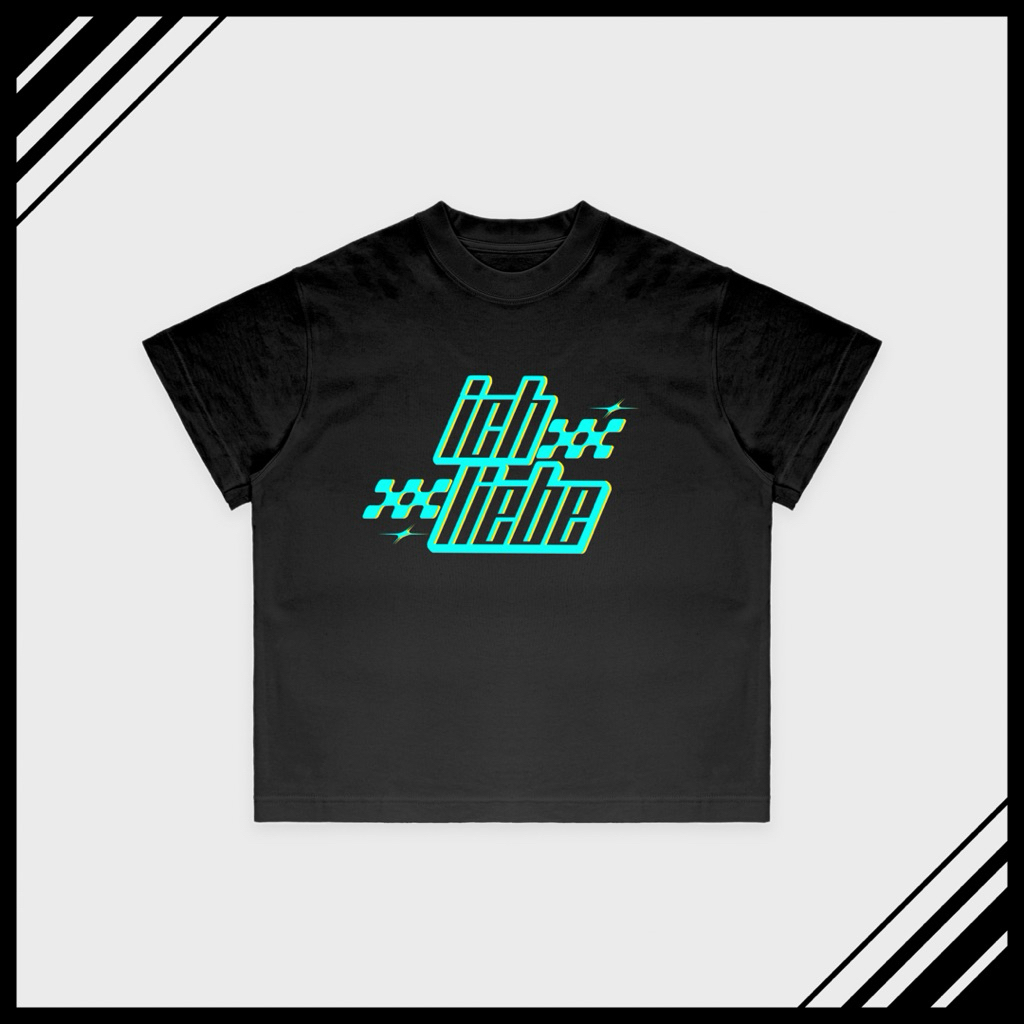 ICH LIEBE - ICH LIEBE STAR เสื้อยืดทรงกล่องแฟชั่น unisex