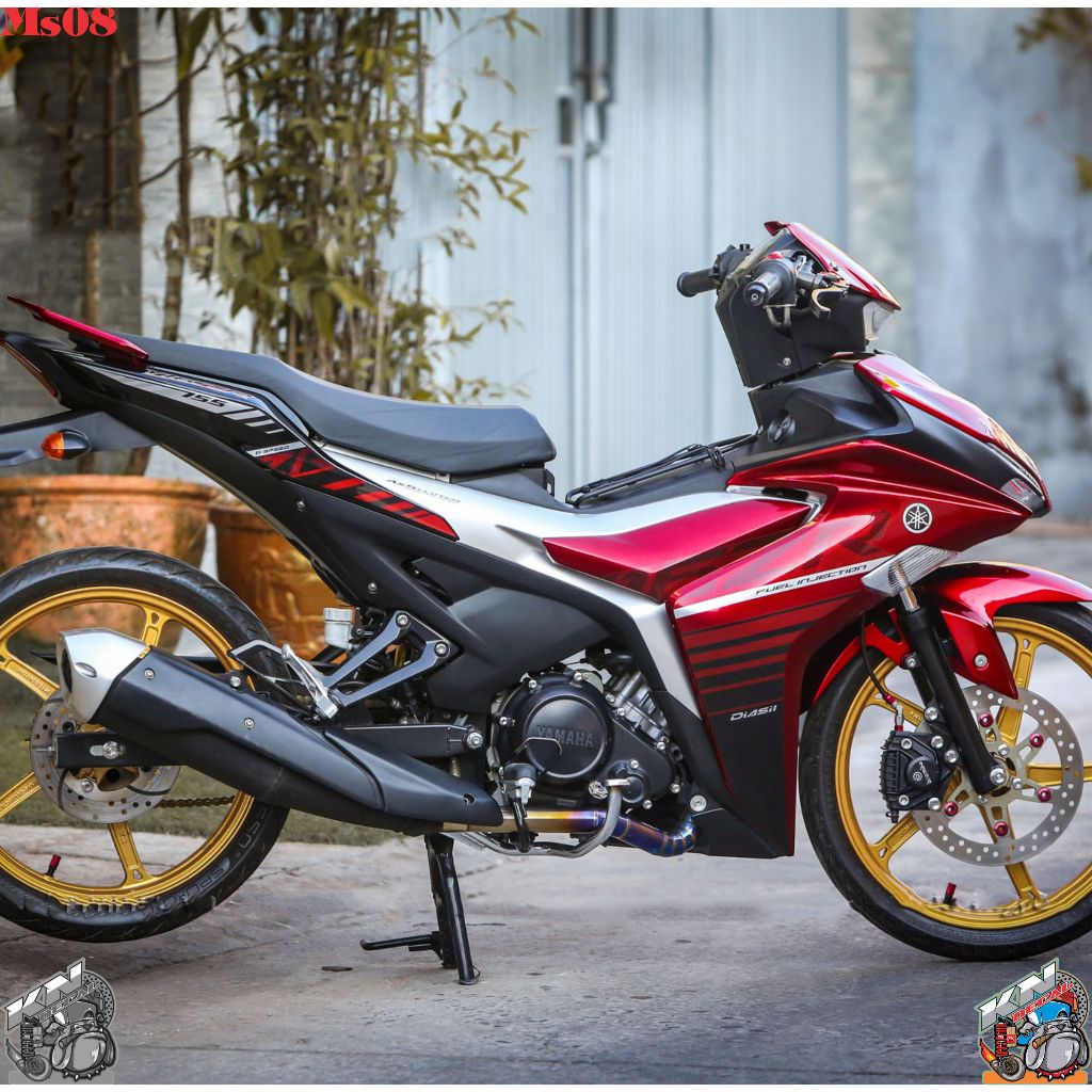 EXCITER 155 สติ๊กเกอร์ REMOVABLE - รุ่น Y16ZR แดง ดํา ขาว - MS08