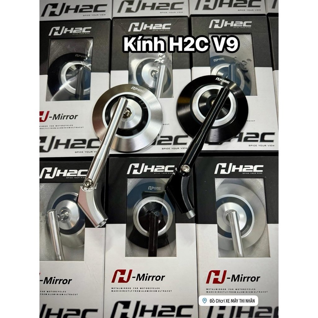 H2C V9 - กระจก Cnc เต็ม E2 คุณภาพดีมาก ติดตั้งได้กับรถหลายแบบ!