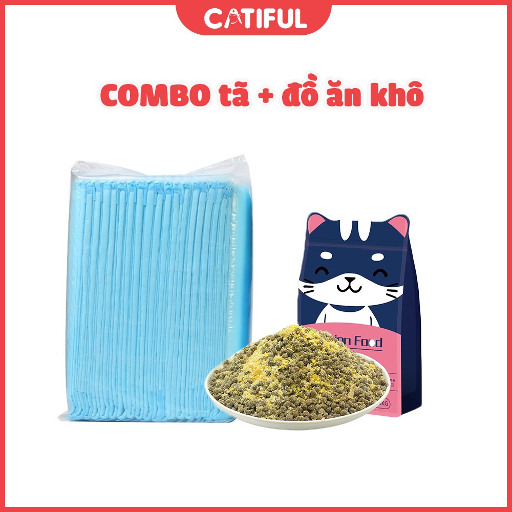 Comprehensive Pet Care Combo: ผ้าอนามัย + อาหารแห้ง 500gr (สุนัข/แมว)
