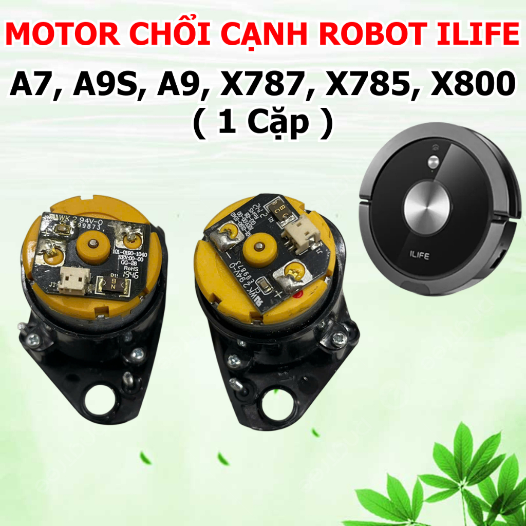 (พร้อมแปรงด้านข้าง)มอเตอร์แปรงด้านข้าง/มอเตอร์ (ของแท้) สําหรับเครื่องดูดฝุ่นหุ่นยนต์ Ilife V8S V8 P