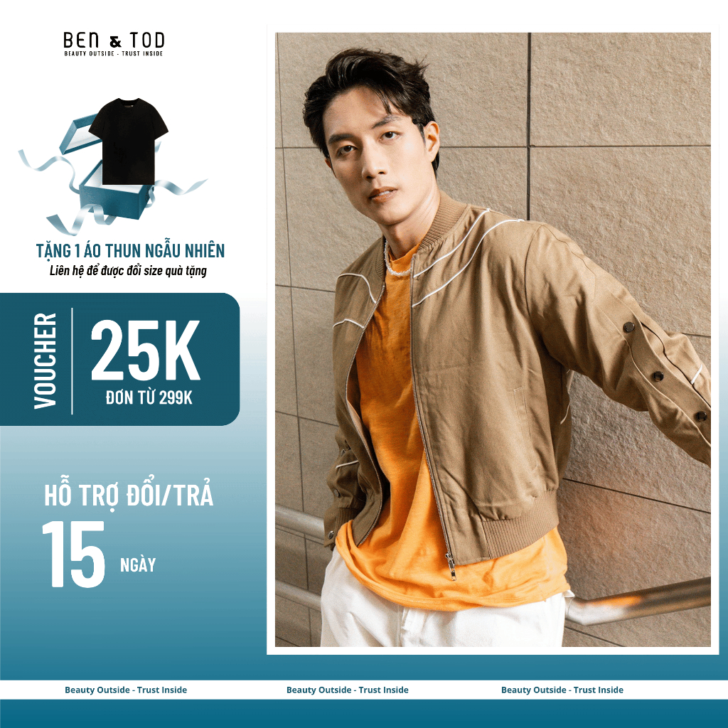 [M1T1] FORM REGULAR Jacket RB1113 BD246 BEN & TOD ใส่สบาย ไดนามิกและอ่อนเยาว์