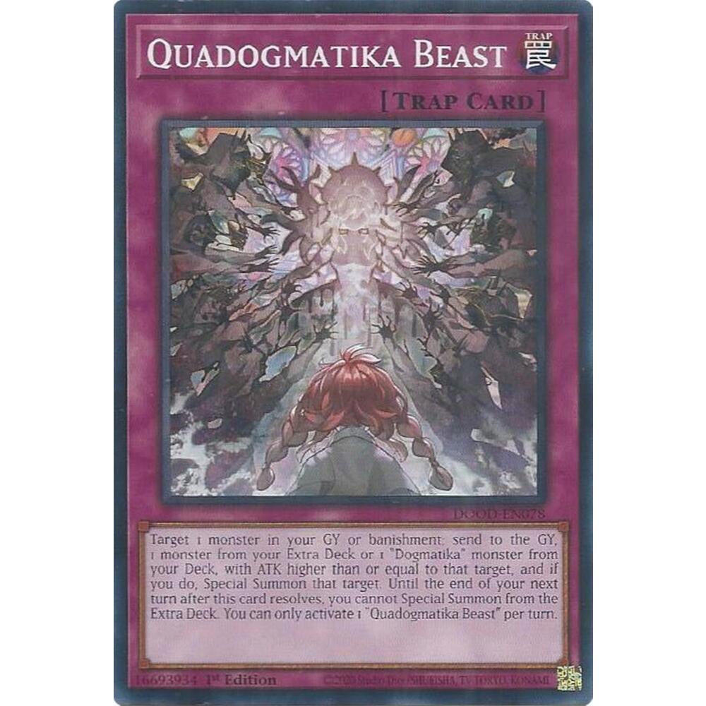 Quadogmatika Beast - Common TCG / Rare AE - DOOD-EN078/AE078