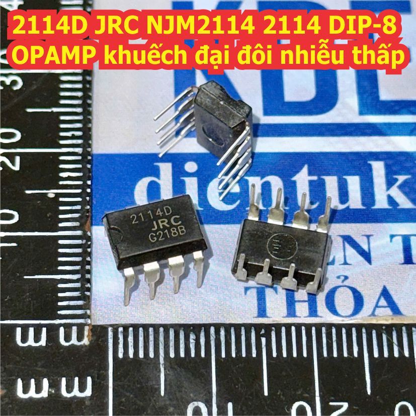 3pcs 2114D JRC NJM2114 2114 DIP-8 OPAMP เครื่องขยายเสียงเสียงต่ําคู่ kde7726