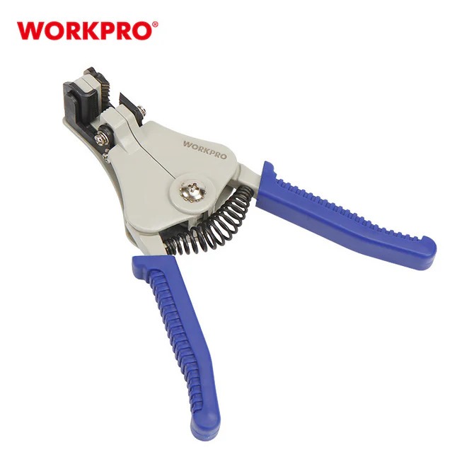 WORKPRO WP คีมปอกสายไฟอัตโนมัติ291006 ขนาด 168มม (6-1/2 นิ้ว) ความจุตัด 8-18โดยรวม (1 - 3.5มม) - สิน