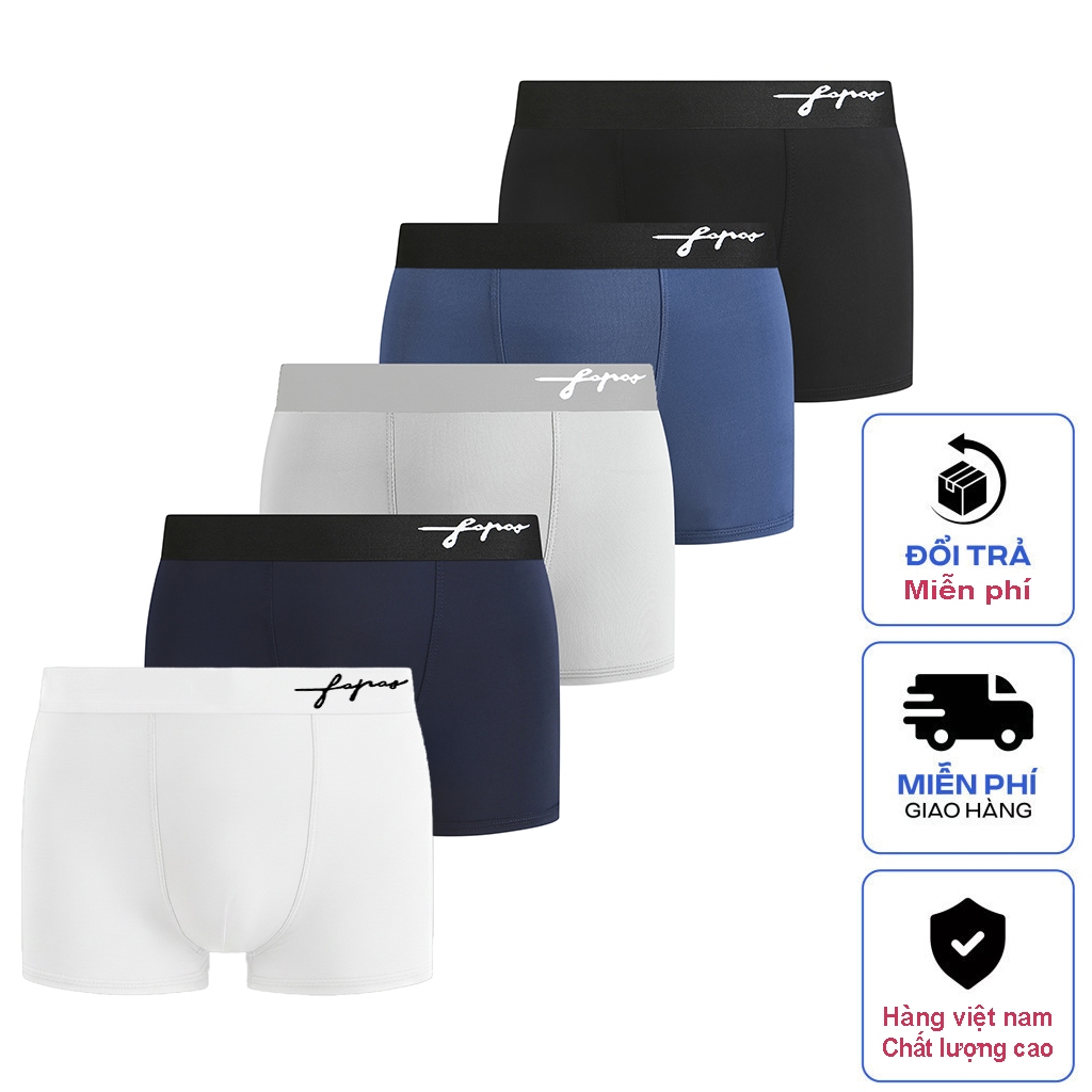 Fapas Mens Briefs ComBo กางเกงชั้นในชายสไตล์ Trunk ผลิตจากผ้ายางยืดต้านเชื้อแบคทีเรีย ไซส์ 45-100kg