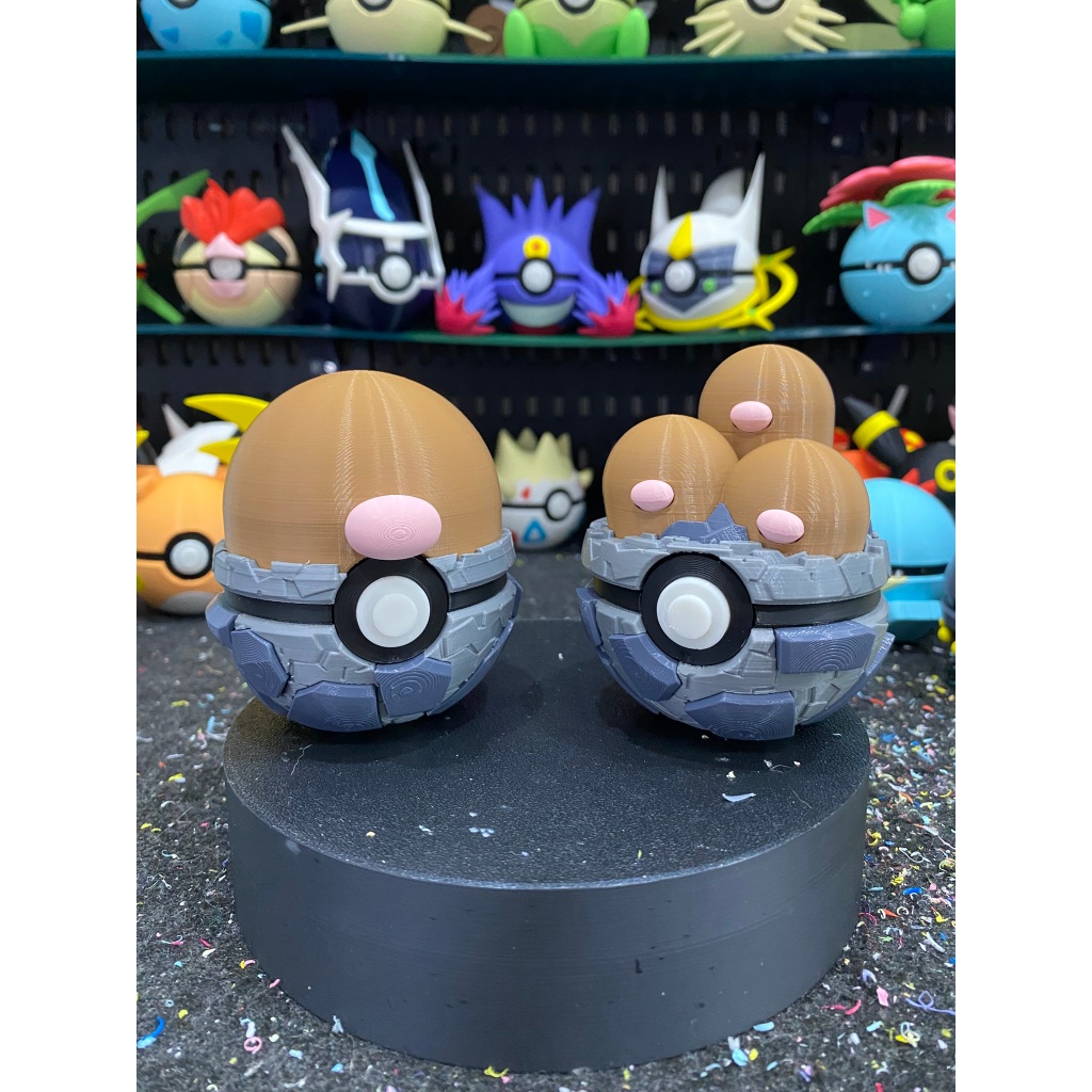 โมเดล Pokeball - Diglett และ Dugtrio Ball