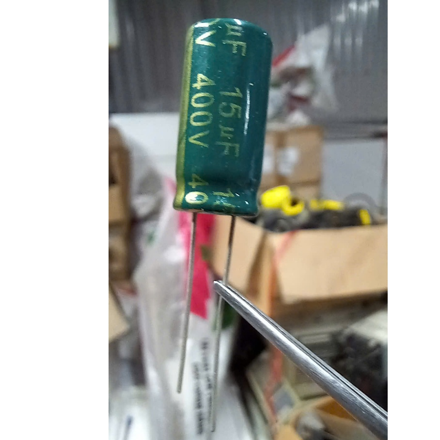 (10 ชิ้น) คาปาซิเตอร์ 400V 15uf
