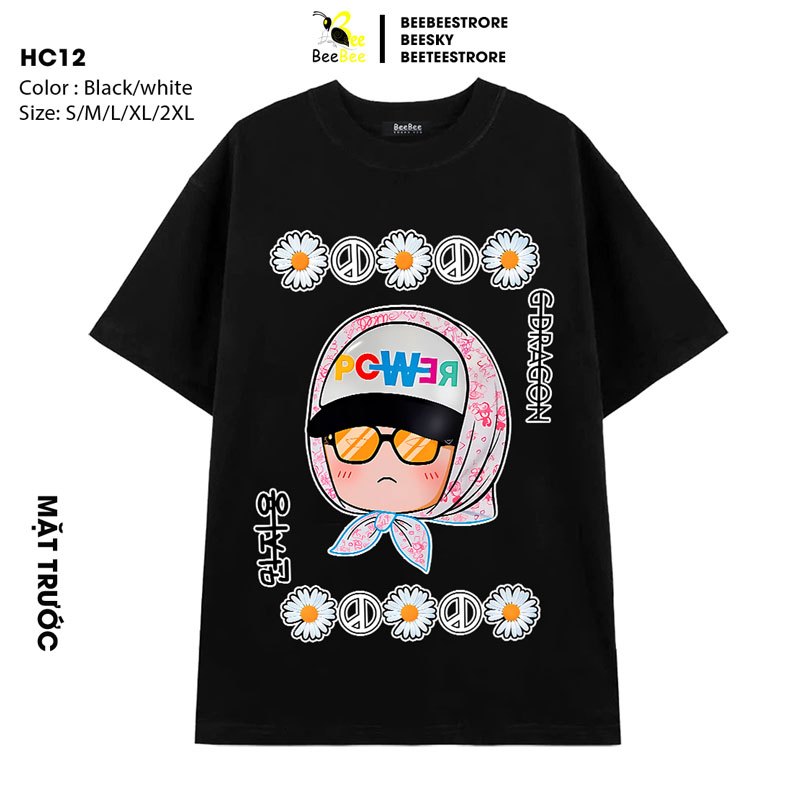 เสื้อยืด GD G-Dragon "peaceminusone" โดย Xfire Vietnam ฟอร์มโอเวอร์ไซส์-HC11