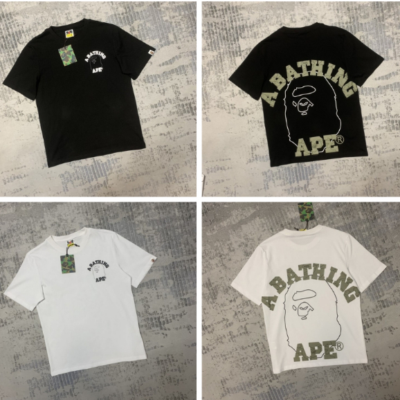 เสื้อยืด BAPE Miami พิมพ์สิงโต Super Sharp Border - เสื้อยืดผู้ชายและผู้หญิง Unisex ผลิตจากผ้าฝ้ายคุ