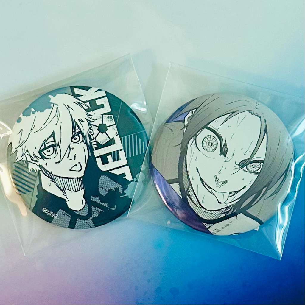 Blue Lock - BLLK - ชุดป้าย Nagi-Reo ของแท้ 2 ชิ้น - Blue Lock Blue Lock Blue Lock