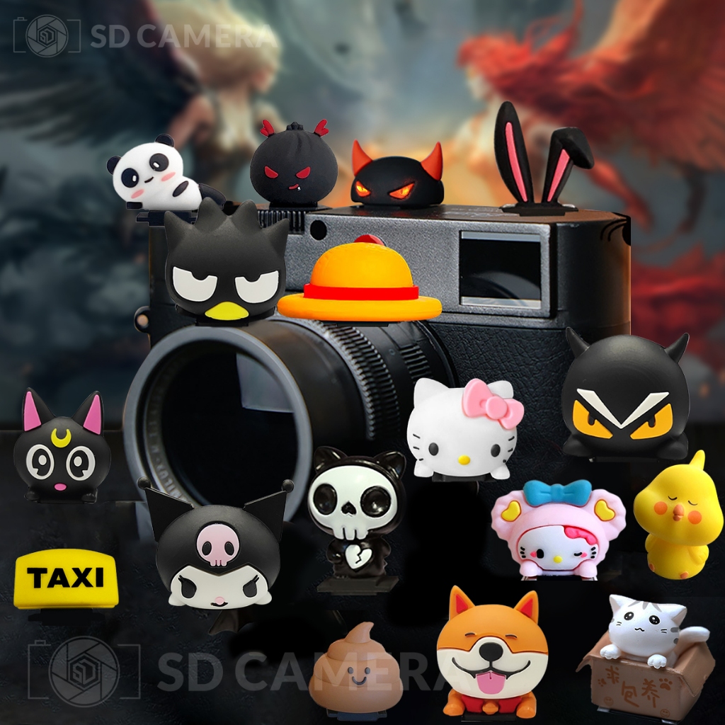 Devil ฝาครอบแฟลช Angel น่ารักสําหรับ Canon Nikon Sony Fuijflim Camera ฝาครอบแฟลช Hotshoe คุณภาพสูง