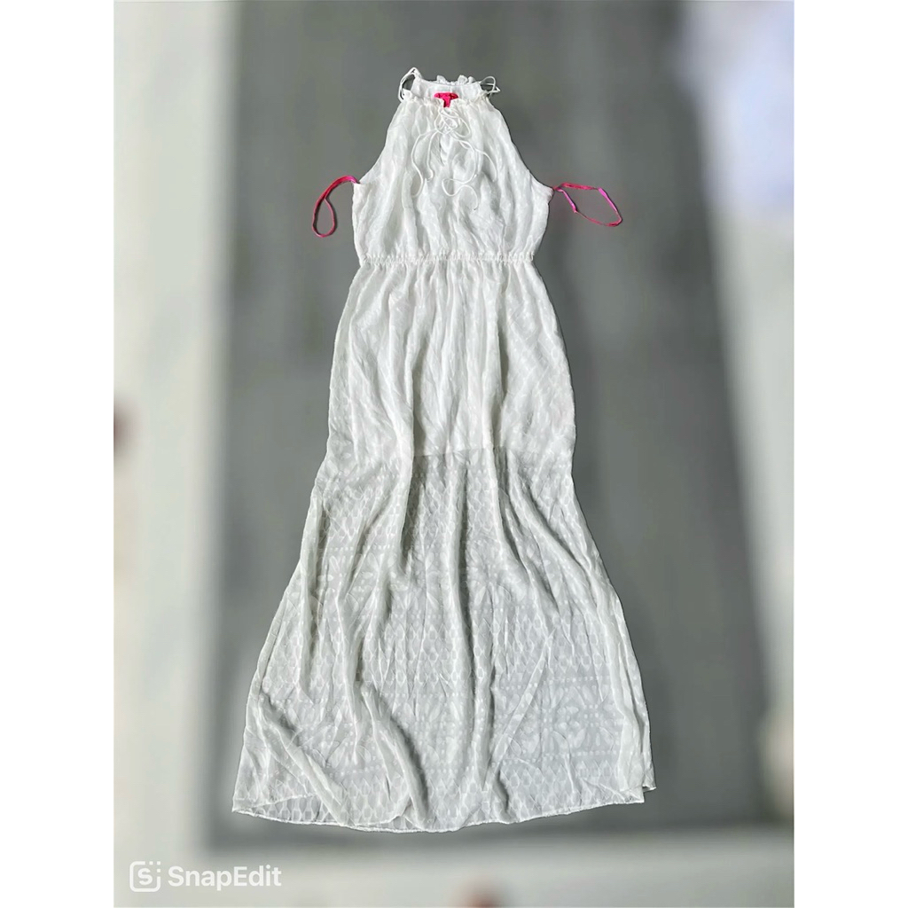 แม็กซี่เดรสคอม้วนสําหรับผู้หญิงส่งออกจากเวียดนาม_Size 10 (ประมาณไซส์ L Xl)