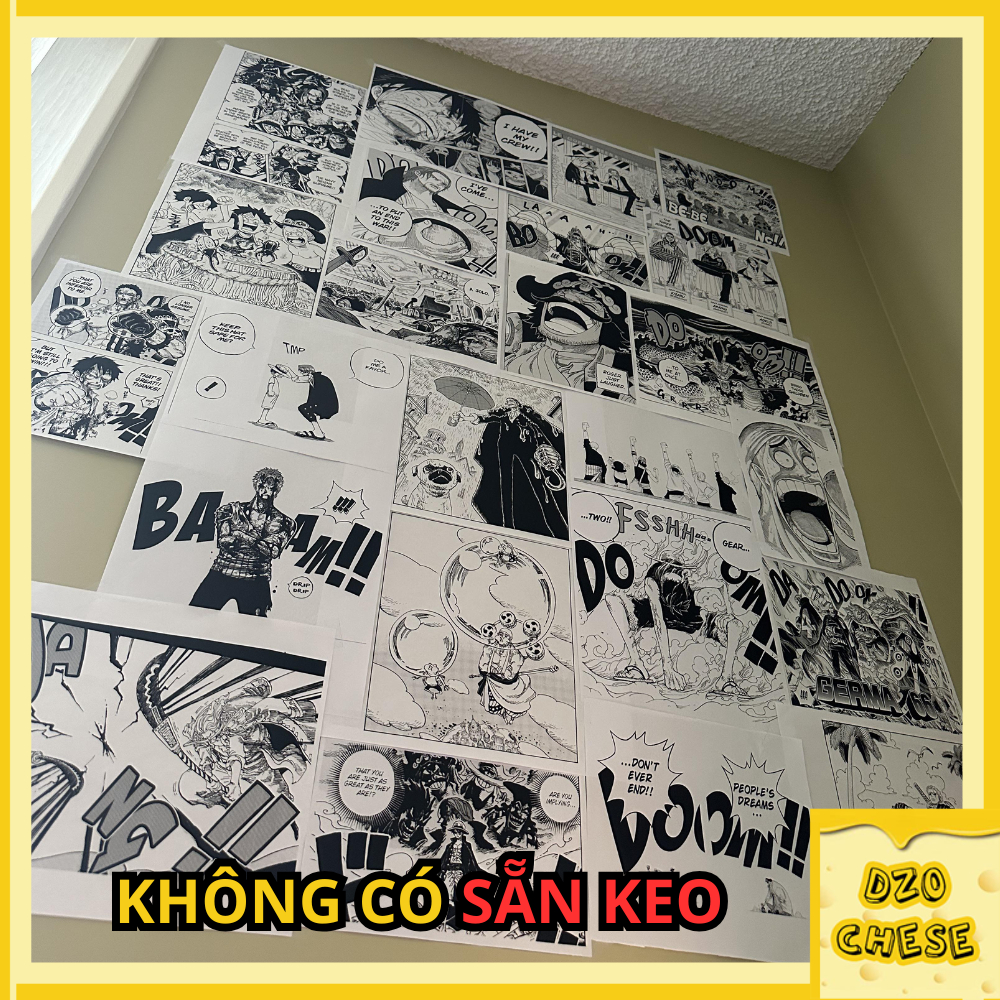 ขนาดใหญ่ Format Paper wall Combo อะนิเมะ A4-A5 ชิ้นติดผนังมังงะ,Jujutsu,Kimetsu,Naruto,Conan,Blue Lo
