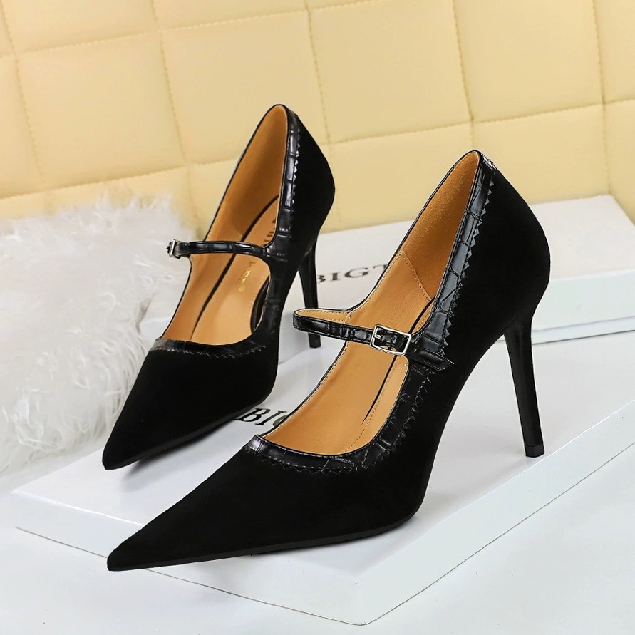 BIGTREE 1198-6 HIGH HEEL SHOES ของแท้ 1 ปีพร้อมฟองต์ P18