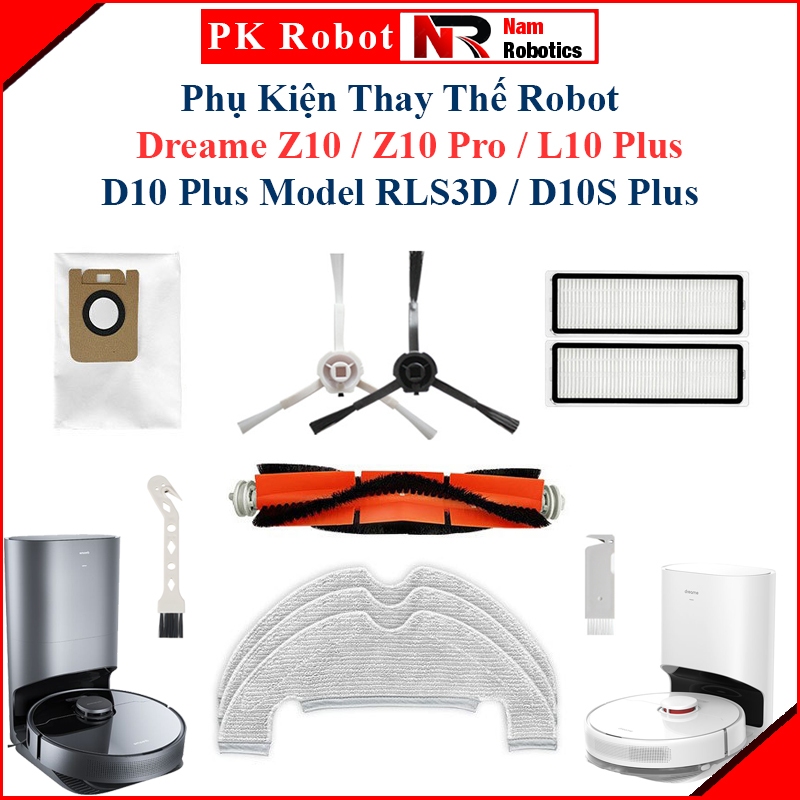 Dreame Z10, Z10 Pro, L10 Plus, D10 Plus Robot Replacement Accessories รุ่น RLS3D, D10S Plus/ แปรงลูก