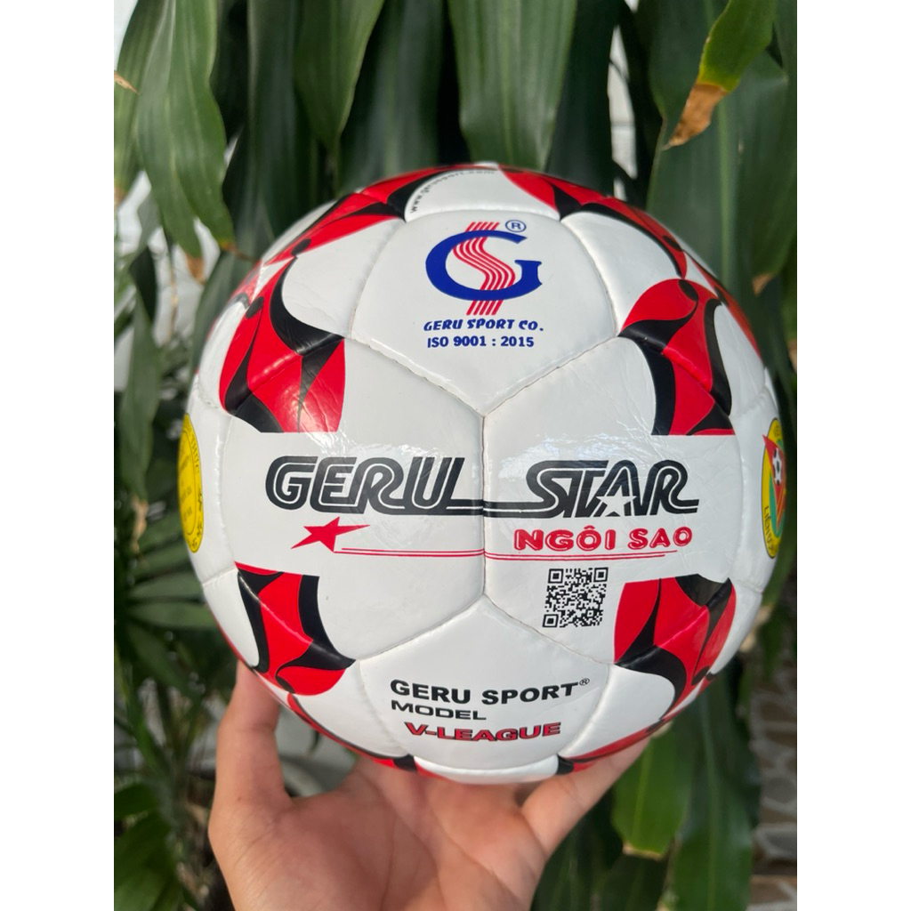 S5 V-LEAGUE เย็บฟุตบอล - GERU STAR ของแท้ (พร้อมปั๊มและถุงตาข่าย)