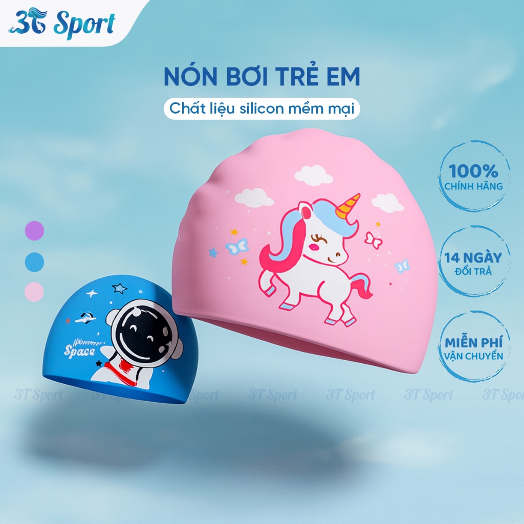 หมวกว่ายน้ําคุณภาพสูงรูปสัตว์น่ารักสําหรับเด็ก 3-12 ปีหมวกว่ายน้ําการ์ตูนสําหรับเด็กชายและเด็กหญิง -