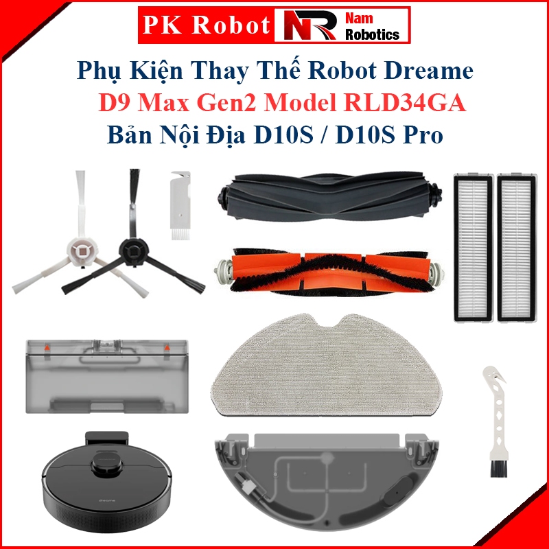 Dreame D9 Max Gen2 Robot Replacement Accessories รุ่น RLD34GA, D10S/ D10S Pro Domestic Version/ แปรง