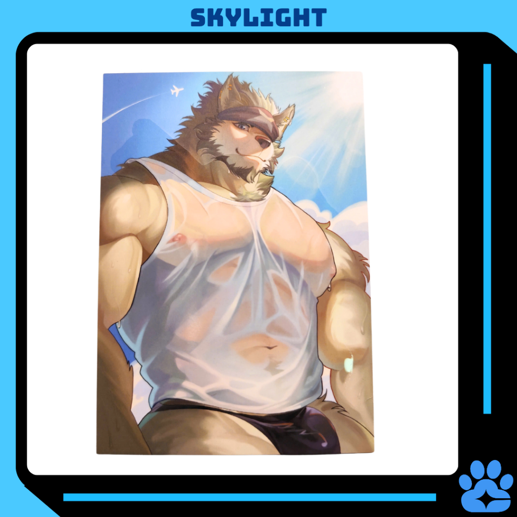 การ์ดไวต่อน้ํา - Furry FULLHOUSE - ขนาด A6