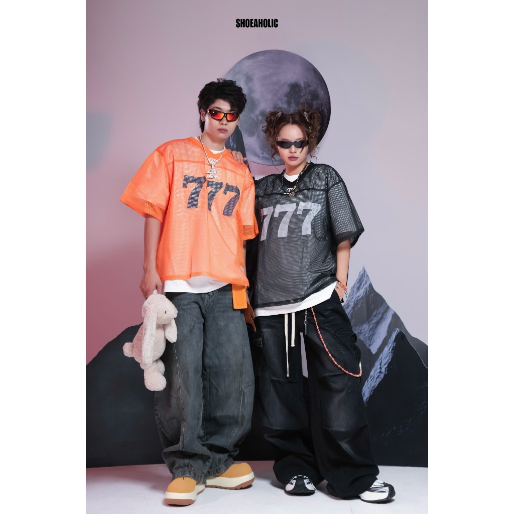 777 OVERSIZE UNISEX STREETSTYLE MESH JERSEY