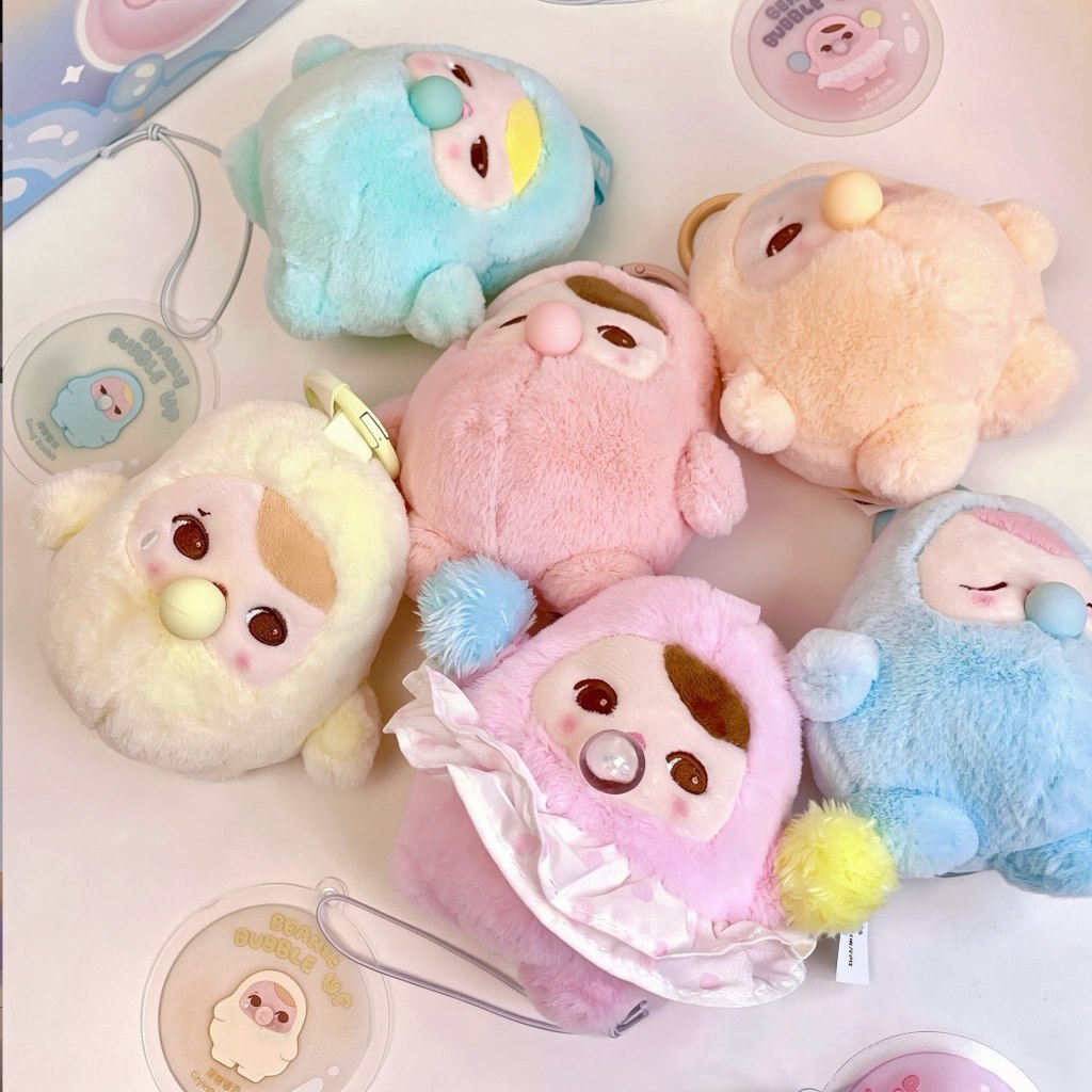 [ของแท้] PUCKY BEANIE BUBBLE UP SERIES-จี้ตุ๊กตากล่องตาบอด-tynauhamchoi-Popmart