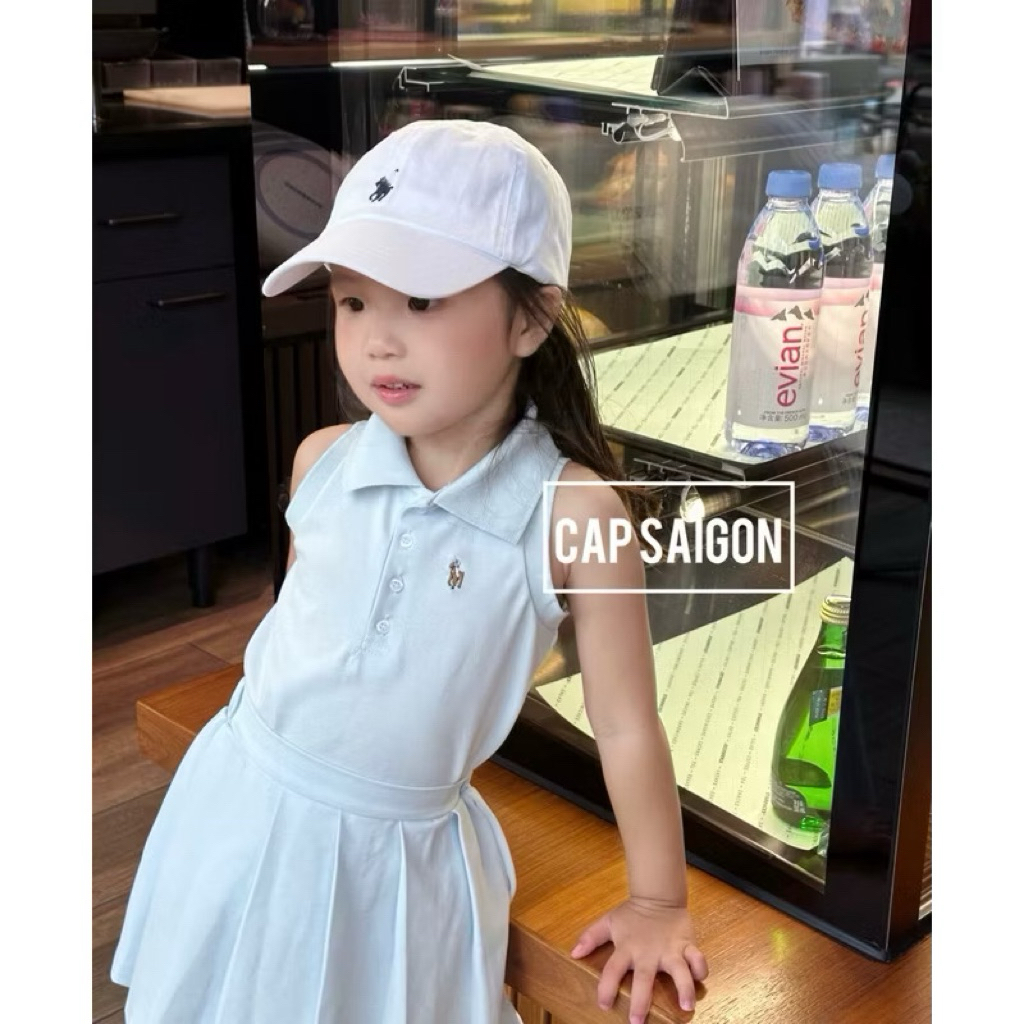 CAP SAIGON BABY หมวกเบสบอล ปัก PILO สุดฮอต สีกากีนุ่ม 2 ชั้น เท่และพื้นฐานสําหรับเด็กทารก