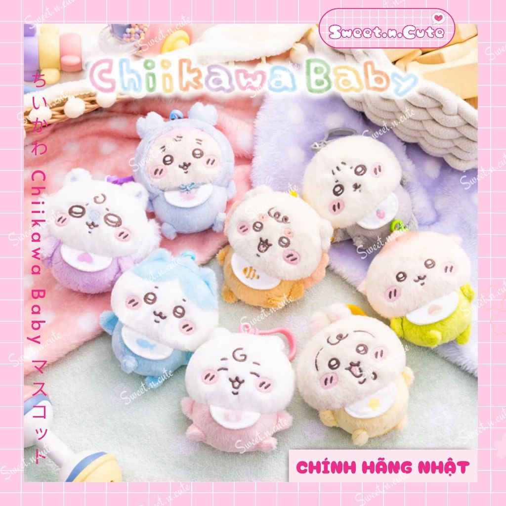 [ของแท้จากญี่ปุ่น - ใหม่ - ป้ายเต็ม] Chiikawa Baby Mascot ตุ๊กตาสัตว์พวงกุญแจ
