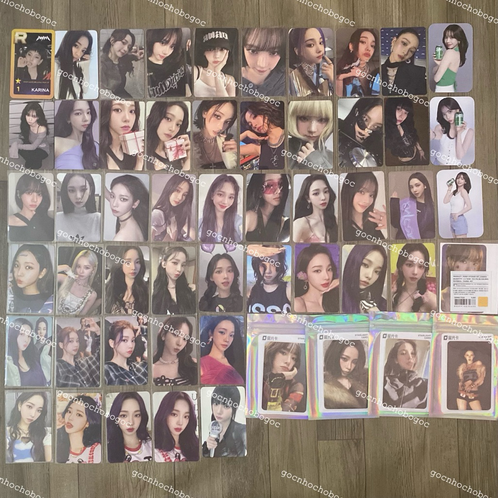 [Karina] AESPA Karina Winter Ningning Giselle โฟโต้การ์ดมุมโค้งมน