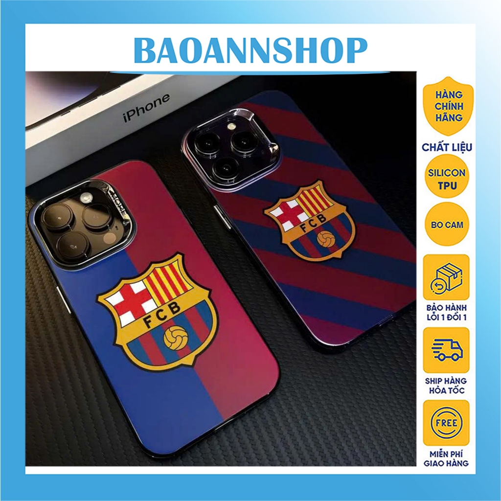 FC Barcelona Club Football iphone Case IMD Matte B23 กันกระแทกและสิ่งสกปรก 7Plus/8plus/x/xsmax/11/12