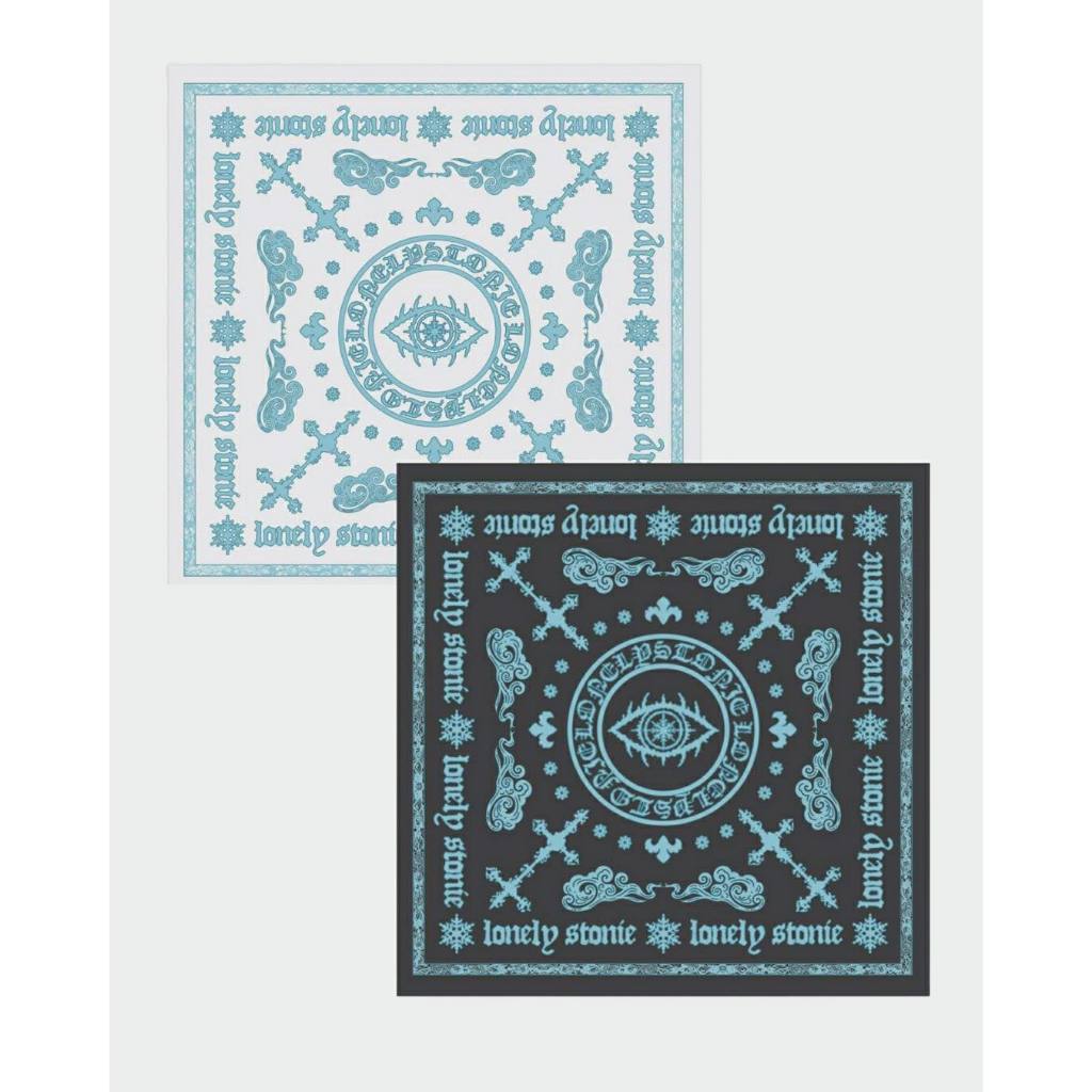 เครื่องประดับแฟชั่น ผ้าพันคอ Badana LONELY STONIE ลายไม่ซ้ําใครไม่ซ้ําใคร วัสดุไหมละติ ขนาด 60x60cm