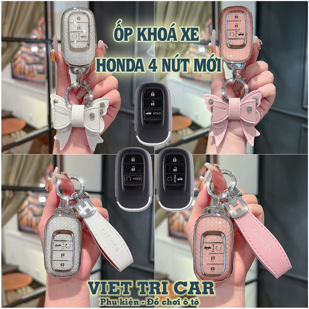 เคสกุญแจสําหรับ HONDA HRV 2022-2025, CRV 2023-2025, CIVIC 2022-2025...หรูหราไฮโซรุ่นใหม่