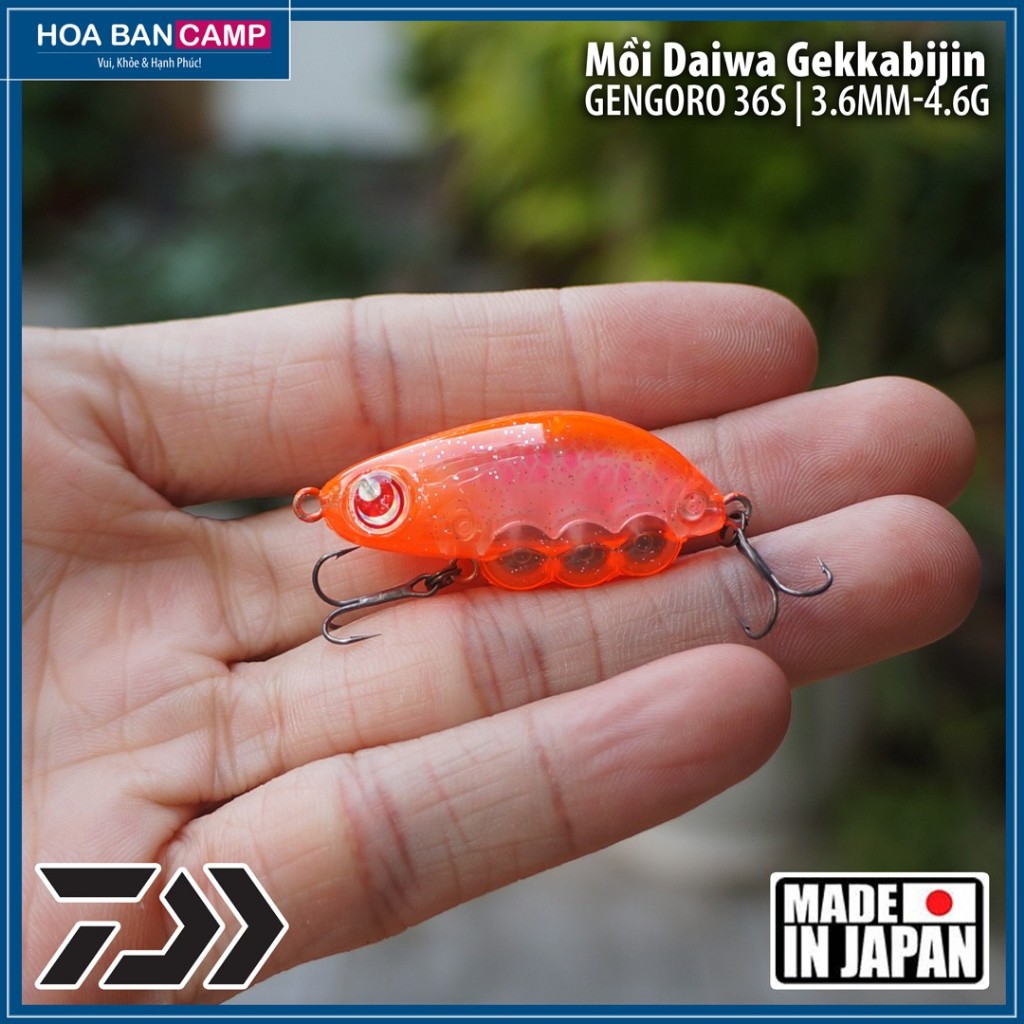 เหยื่อ Daiwa Gekkabijin Gengoro Lip Less 36S | ใบมีด 3.6mm-4.6g 14 Made In Japan