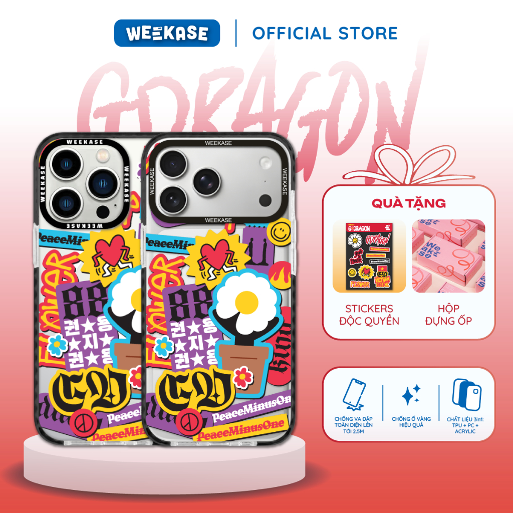 [GIVE STICKER] Weekase เคส iPhone กันกระแทกกันกระแทกพร้อมพิมพ์ Day-G GD003 - Premium Impact Case 2.0