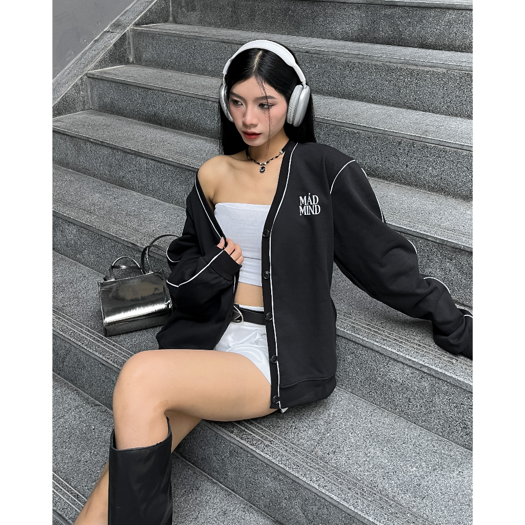 Madmind Sline Jacket - สีดํา สีขาว สีเบจ