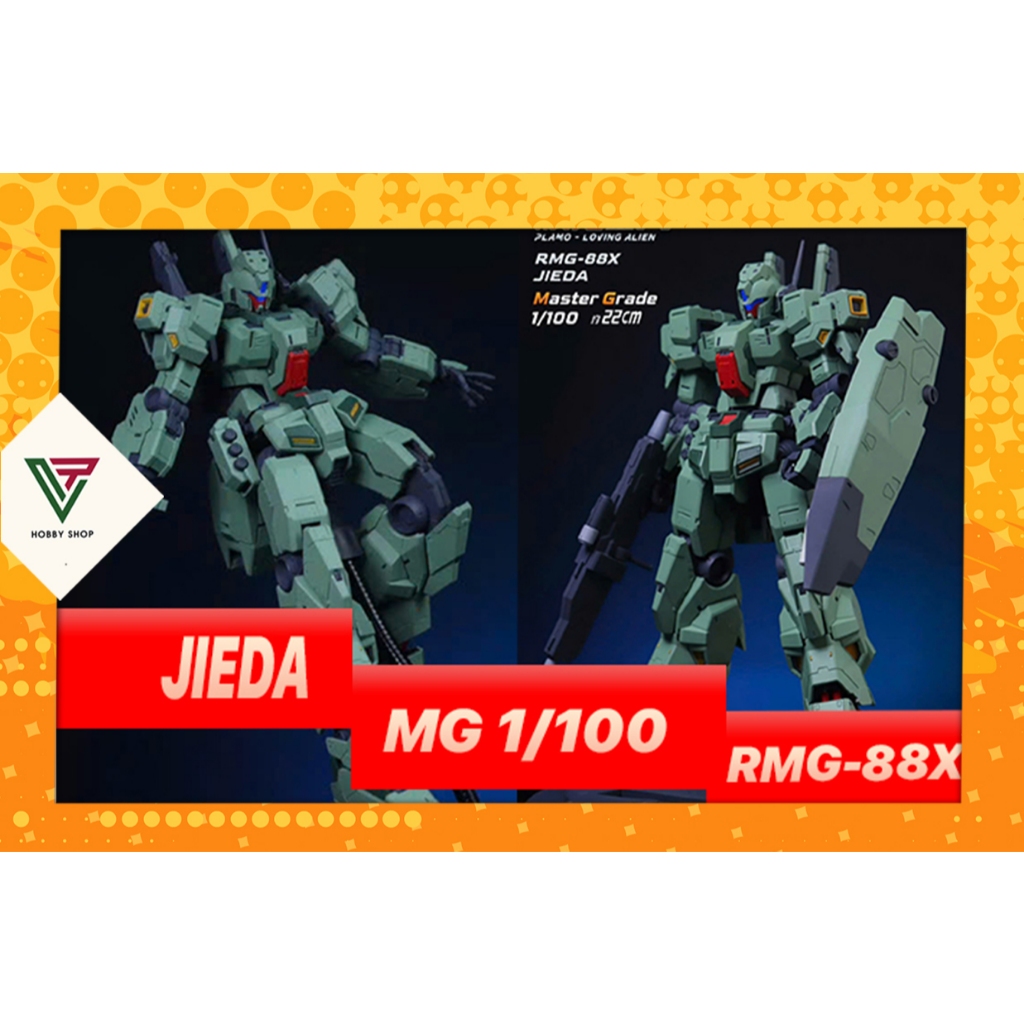 [READY STOCK] 1/100 Assembly Model RMG-88X JIIDA (แถมฐาน LED รูปลอกน้ํา)