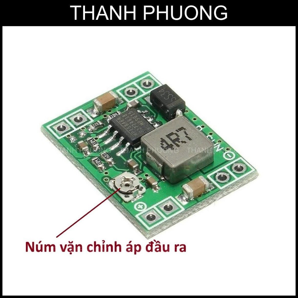 [P0118] วงจรไฟฟ้า MP1584EN DC-DC 3.3V, 5V, 9V | ประสิทธิภาพสูง | ซุปเปอร์คอมแพค