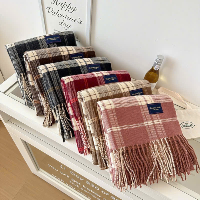 ผ้าพันคอฤดูหนาว ผ้าพันคอเย็นแฟชั่นเนื้อนุ่มอบอุ่น (KE-DP0172TS89)