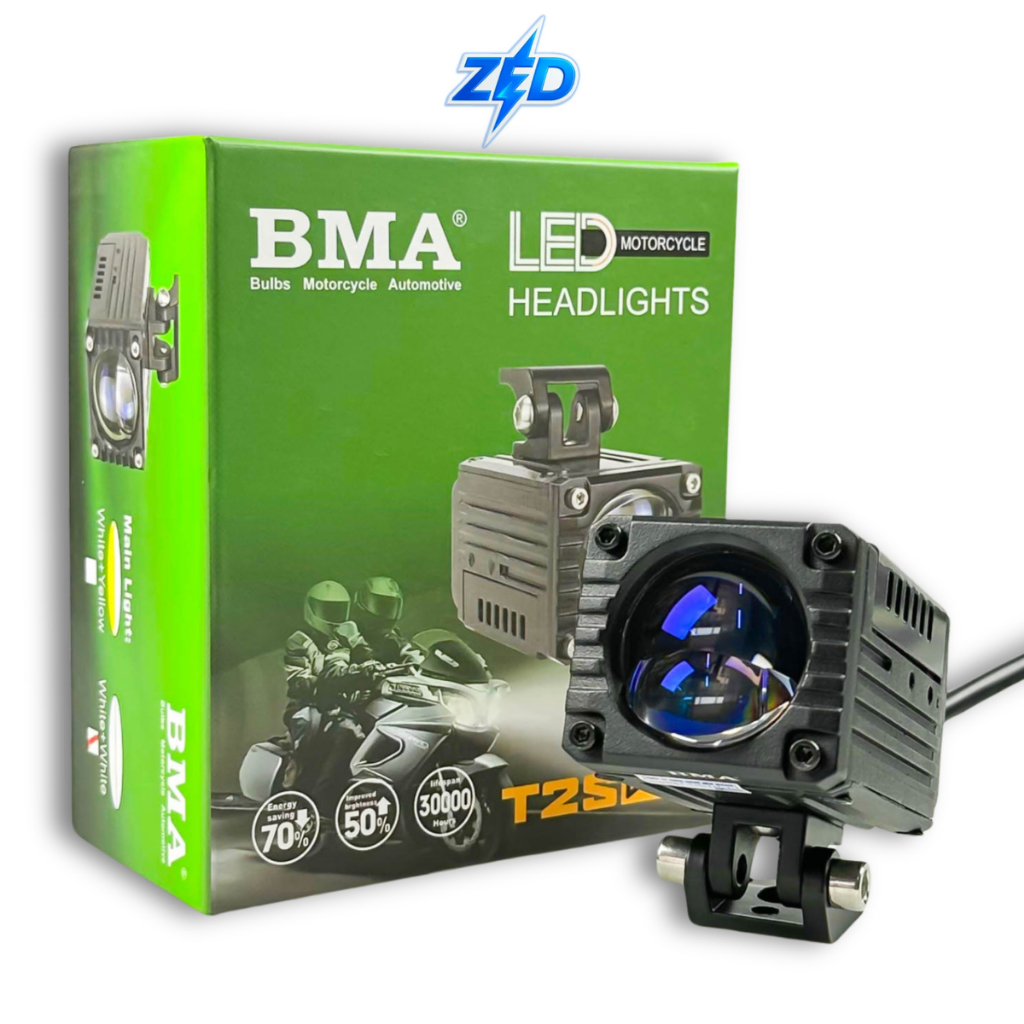 T2S-V2 สปอร์ตไลท์ ความจุ 60W ขนาดเล็ก BMA แท้ กันน้ําแสงสีเหลือง-ขาว