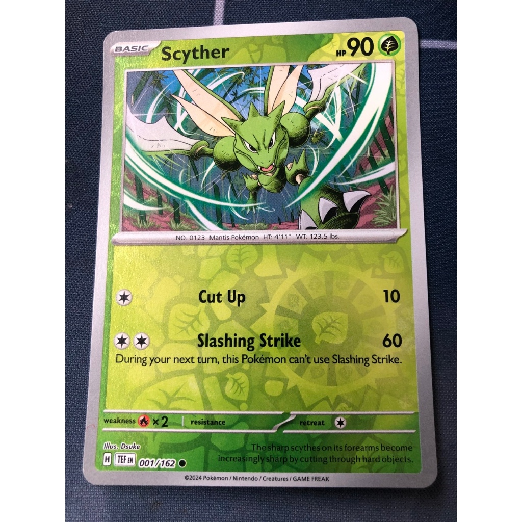 การ์ดโปเกมอน - Scyther - อังกฤษ - ของแท้ Nintendo