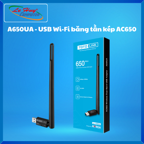 USB Wi-Fi TOTOLINK A650UA/ A650USM dual band AC650 - สินค้าของแท้