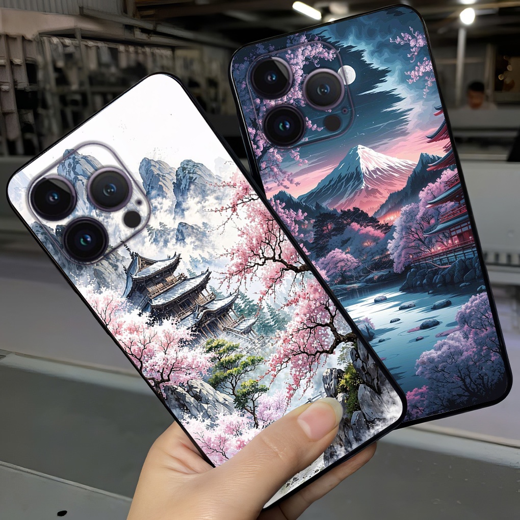 เคสสําหรับ iphone 15 / 15 pro / ip 15 pro max พร้อมพิมพ์ภูมิทัศน์ใหม่ / เคส tpu แบบยืดหยุ่น