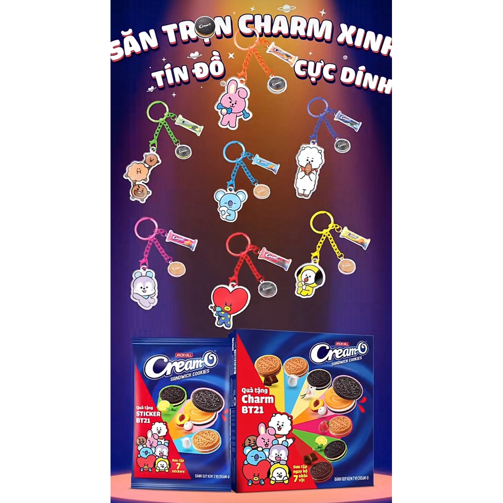 รวมเสน่ห์และสติ๊กเกอร์ BT21 x CreamO 2025