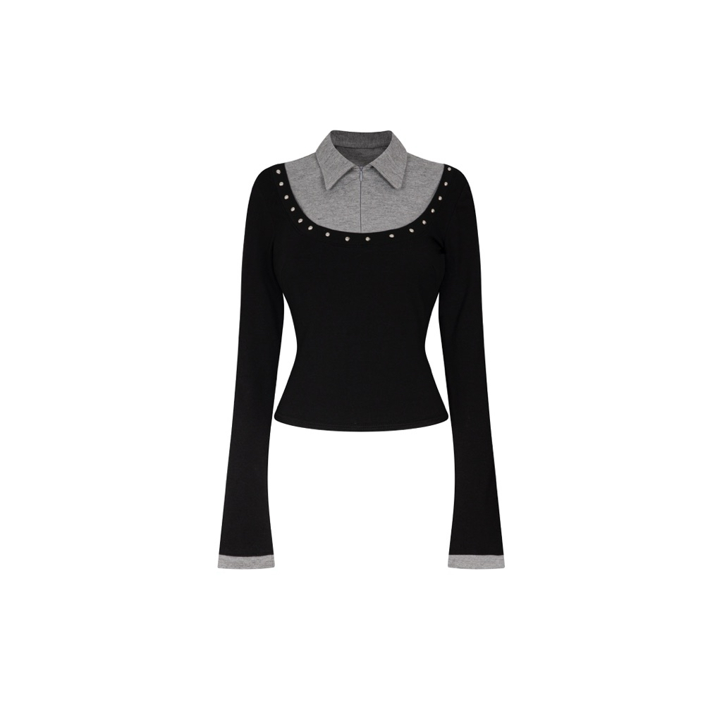 เสื้อยืด ASTERACEAE LONG-SLEEVE สีดําของแท้