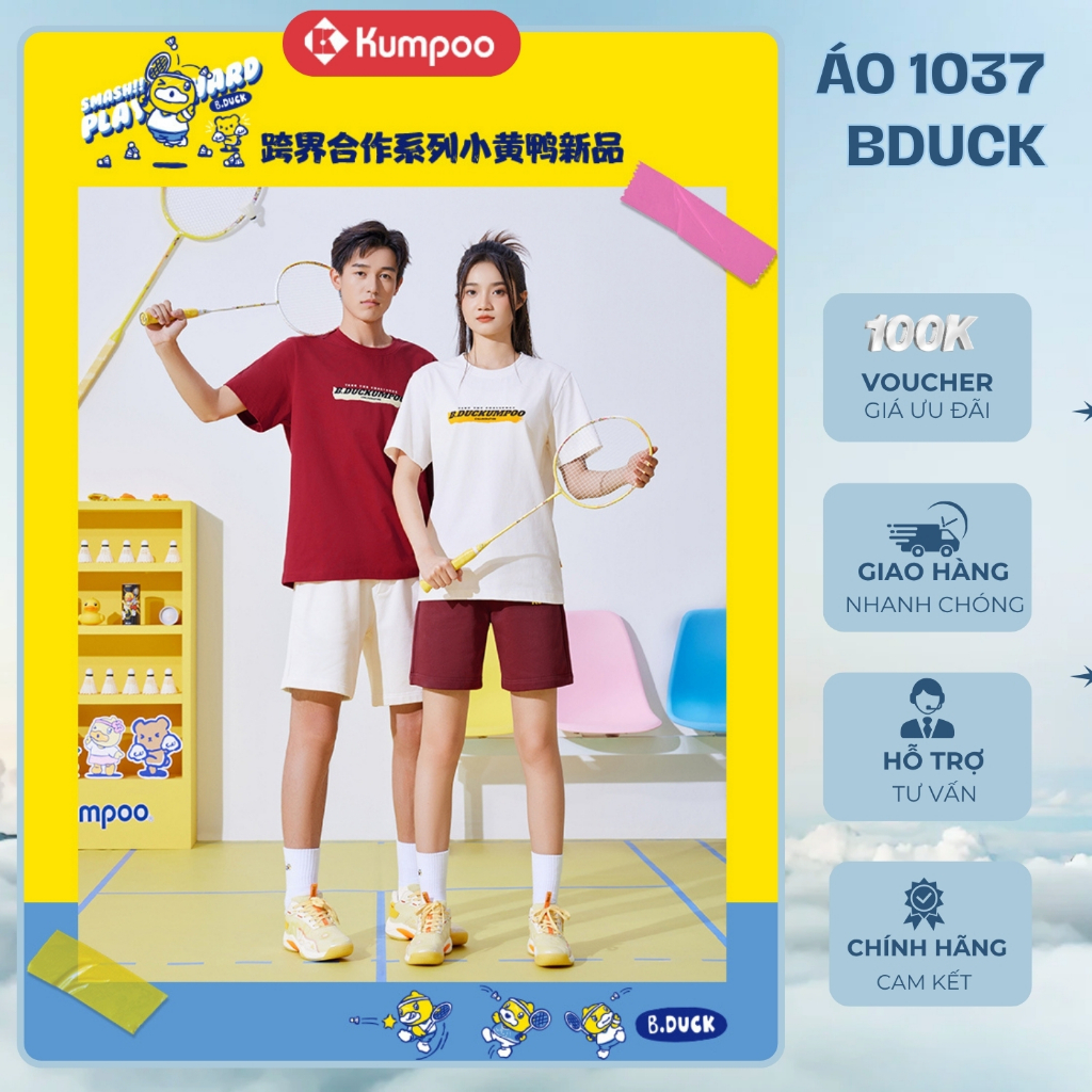 ของแท้ unisex KUMPOO BDUCK 1037 เสื้อแบดมินตัน ดูดซับ ยืด และเท่