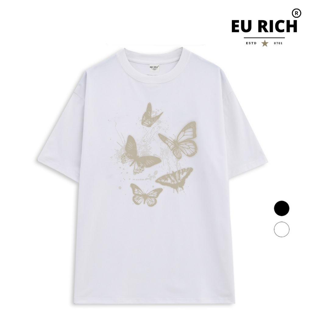 Asian Rich Premium Tee Butterfly Dreams Brown