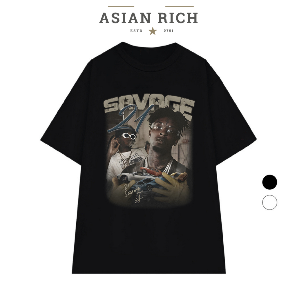 Asian Rich Premium Tee Savage 21 กราฟิก