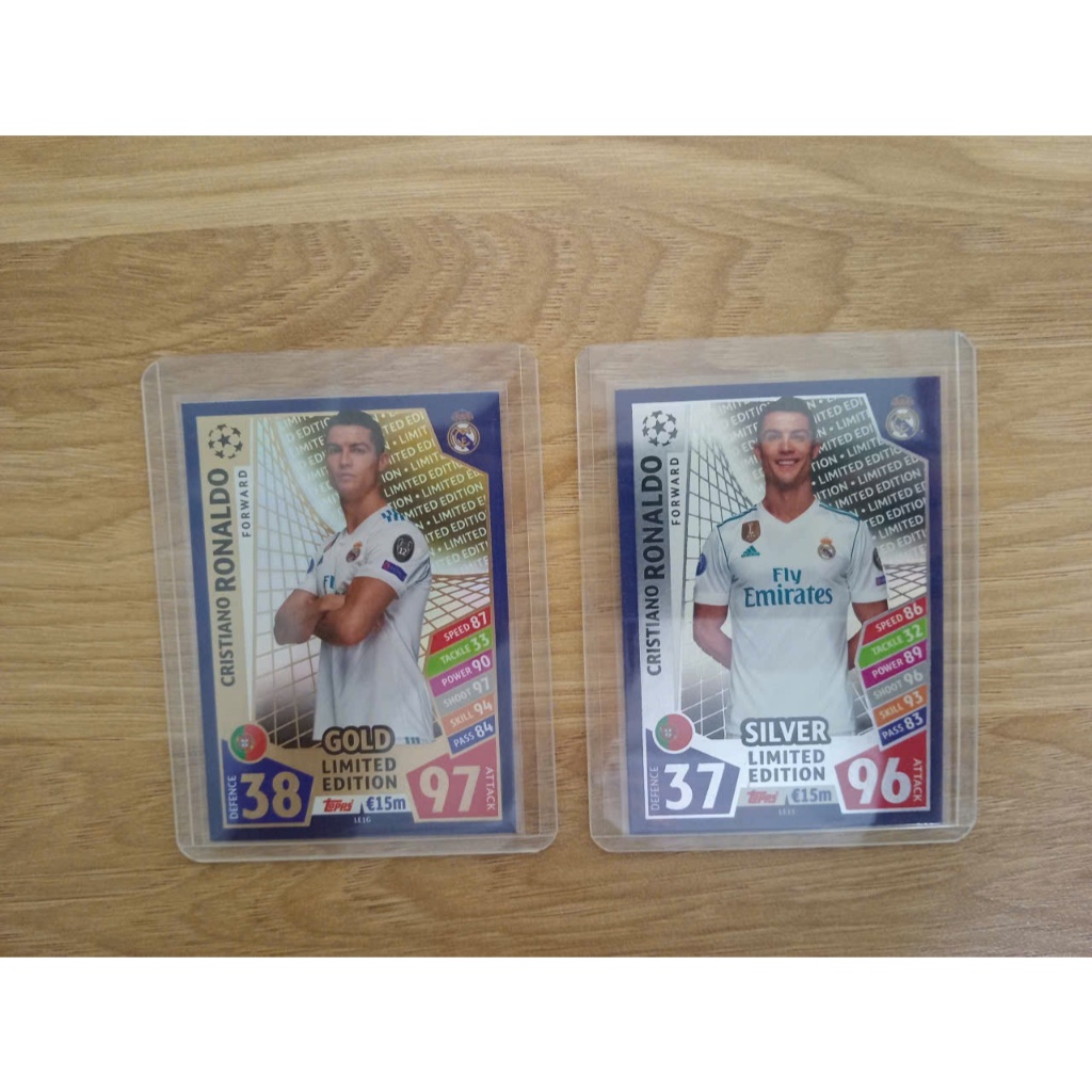การ์ดฟุตบอล Topps Match Attax 17/18 Ronaldo - Cristiano Ronaldo - CR7 - แมนเชสเตอร์ ยูไนเต็ด - Mu Ma